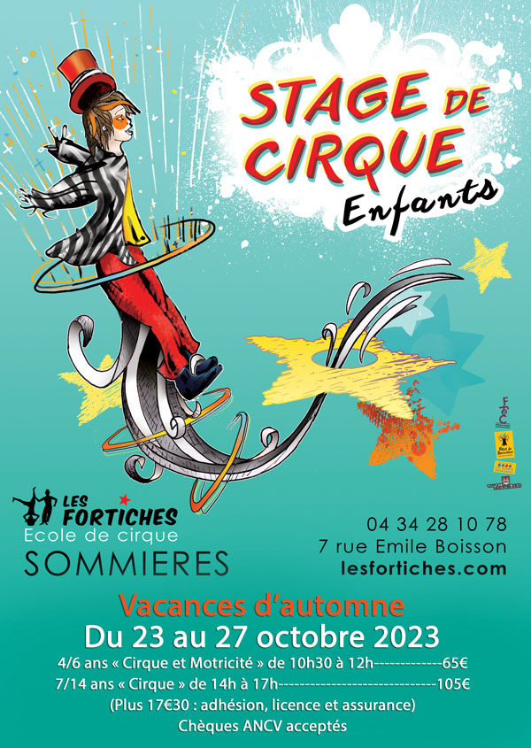 affiche stage automne 2023